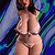 Climax Doll Torso 870 und ›Lilian‹ Kopf im Hautton 'black' - TPE-/Silikon-Hybrid