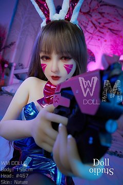 WM Doll Körperstil WM-156/C mit WM Dolls Kopf Nr. 467 (Jinsan Nr. 467) - TPE