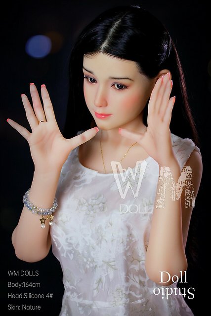WM Dolls Körperstil WM-164/D mit WMS Silikon-Kopf Nr. 4 - TPE/Silikon-Hybrid